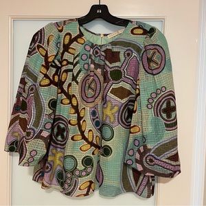 Colorful Patterned Women's Top